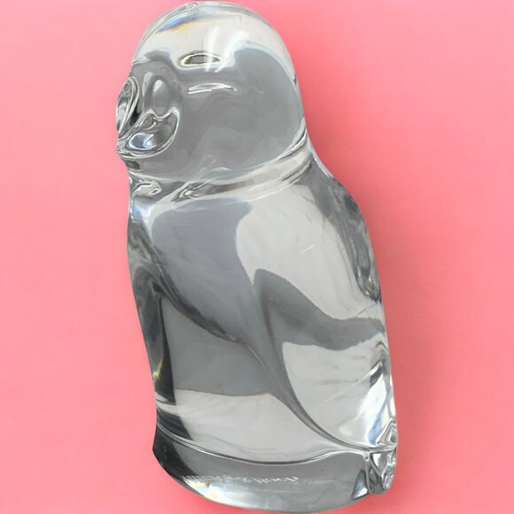 Villeroy & Bock Hand Blown Glass Owl Discontinued Figurine - Picture 4 of 6